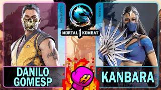 MK1 Danilogomesp (SCORPION) VS Kanbara (KITANA)Mortal Kombat 14K 60ᶠᵖˢ