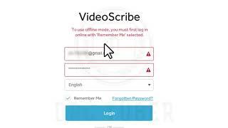 Fix VideoScribe Login Error Offline & Online | To Use Offline Mode, You Must First Login Online