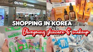 shopping in korea  vlog, Best selling skincare & makeup haul at OLIVE YOUNG 