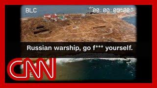 Ukrainian soldier after warning: 'Russian warship, go f*** yourself'