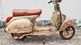 Restoration of 1982 VESPA 150cc | Repaint and Restoration Old and Rusted MOTORCYCLE