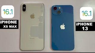 iOS 16.1 iPhone XS Max Vs iPhone 13 IOS 16.1 - Speed Test!