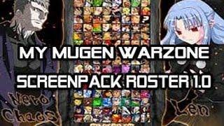 My Mugen WarZone Screenpack Roster 1.0