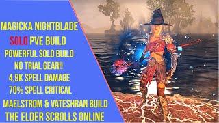 ESO Magicka Nightblade Solo PVE Build - Firesong - Vateshran & VMA Build