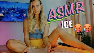 ASMR can't sleep due to HEAT? you here SOUNDS OF ICE