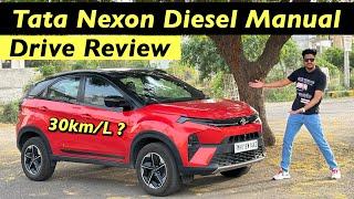 Tata Nexon Diesel Manual Detailed Drive Review: Mileage, Performance & Comfort - All Explained !!