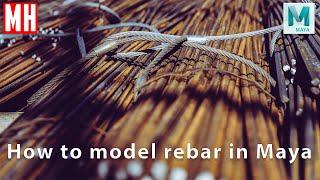 How to model rebar in Maya