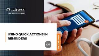 Using Quick Actions in Reminders on iOS