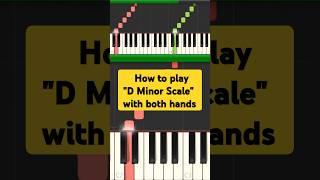 How to  play "D Minor Scale" with both hands