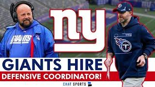 JUST IN: Giants Hire Shane Bowen As Defensive Coordinator | Giants News, Reaction, Analysis