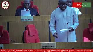 LIVE SENATE PLENARY OF 3RD DECEMBER 2024