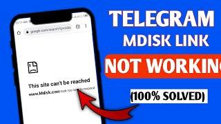 Telegram Mdisk link not working problem solve |