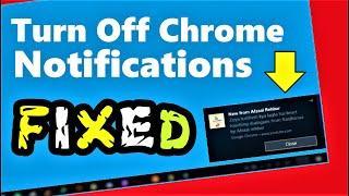 Turn Off Chrome Notifications Windows 10 (English) How to Disable Google Chrome Notifications