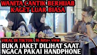 PRANK SHOLAWAT‼️WANITA CANTIK BERHIJAB KAGET LUAR BIASA MELIHAT POLISI BUKA JAKET DARI HANDPHONE