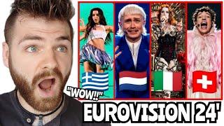 Netherlands  & Greece  & Italy  & Switzerland  | Grand Final | Eurovision 2024 REACTION!