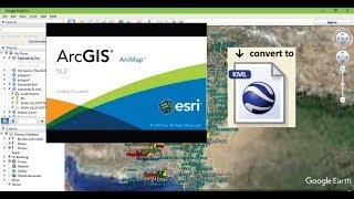 ArcGIS Map to googlearth KML file conversion.