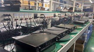 China ranks the top three clean professional speaker power amplifier factory manufacturing workshop