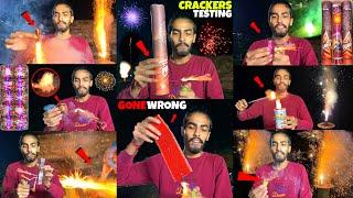 CRACKERS TESTING  DIFFERENT TYPES OF CRACKERS  DIWALI CRACKERS VIDEO  CRACKERS TESTING 2023