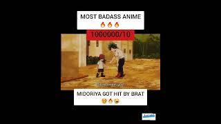 ANIME BADASS MOMENT | MIDORIYA VS BRAT | MY HERO ACADEMIA | #shorts #anime #MHA