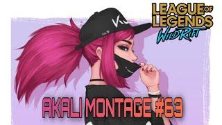 wild rift akali montage #63 | wild rift akali one shot combo | wild rift akali combo  #shorts #akali