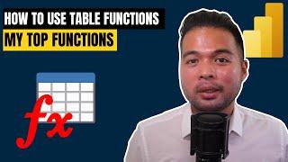 How to use TABLE FUNCTIONS in DAX // My Top Table Functions // Beginners Guide to Power BI in 2022