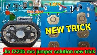 Jio f220b mic jumper solution new trick solution | jio f220 mic jumper solution