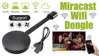 Hubungkan Layar Ponsel Ke TV dengan Miracast WiFi Dongle I Tampilan Nirkabel I Penerima Tampilan WiFi