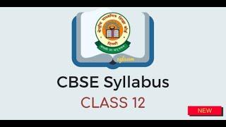 CLASS 12 XII Informatics Practices (CBSE Syllabus 2020-21)