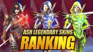 Ranking ALL ASH LEGENDARY SKINS - Apex Legends Season 11 ESCAPE