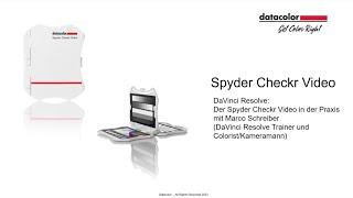 DaVinci Resolve - Der Spyder Checkr Video in der Praxis mit Marco Schreiber