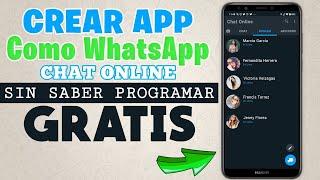 Como Crear una App como WhatsApp / Crear Red Social - Sin saber Programar 2020