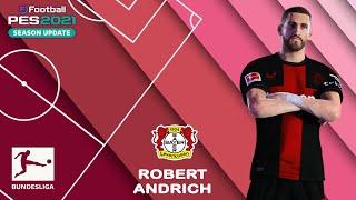 R. ANDRICH face+stats (Bayer Leverkusen) How to create in PES 2021