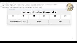 How to Create Lottery Numbers Generator Using Tkinter in Python