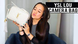 YSL LOU CAMERA HANDBAG REVIEW | WEAR AND TEAR + TRY ON! | Saint Laurent