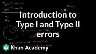 Introduction to Type I and Type II errors | AP Statistics | Khan Academy