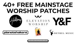 40+ FREE MAINSTAGE 3 Worship Patches Hillsong, Elevation, Bethel