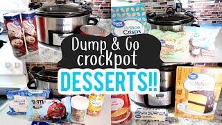 DUMP & GO CROCKPOT DESSERTS | SPRING DESSERTS 2020