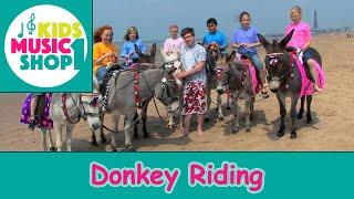 Riding on a Donkey.