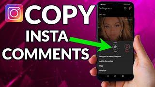 How To Copy Comments On Instagram