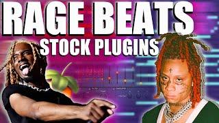 HOW TO MAKE HARD RAGE BEATS WITH STOCK PLUGINS | FL STUDIO SYNTH TUTORIAL 2021