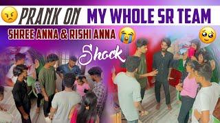 Prank on my whole SR team Shree Anna Rishi Anna shock | jinnuthosonu |