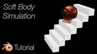 [2.8] Blender Tutorial, Easy Soft Body Simulation, EEVEE
