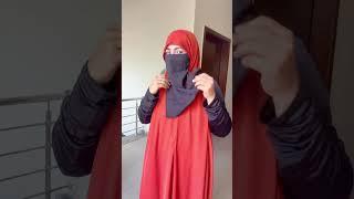 New Muneerah jilbaab tutorial #elegant #abayaniqab #hijab #jilbab #simple