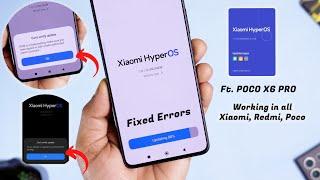 Skip Beta & Unofficial ROM Errors in HyperOS and Update OTA Before Public Release Ft. Poco X6 Pro