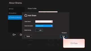 WD My Cloud, Creating and Deleting a Share