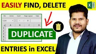 How To Easily Find and Delete Duplicate Data Entries In Excel HINDI