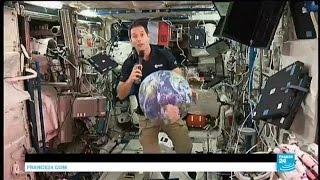 Space: French astronaut Thomas Pesquet gives 1st video conference from ISS