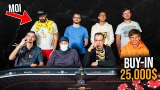 À 1 place de 109 488 dollars (énorme tournoi de poker à 25,000$ l'entrée !)