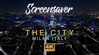 Milan Italy | 4K Relaxing Screensaver | Aerial Drone Footage