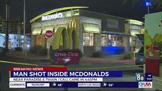 Man shot, killed inside McDonald's in central Las Vegas valley